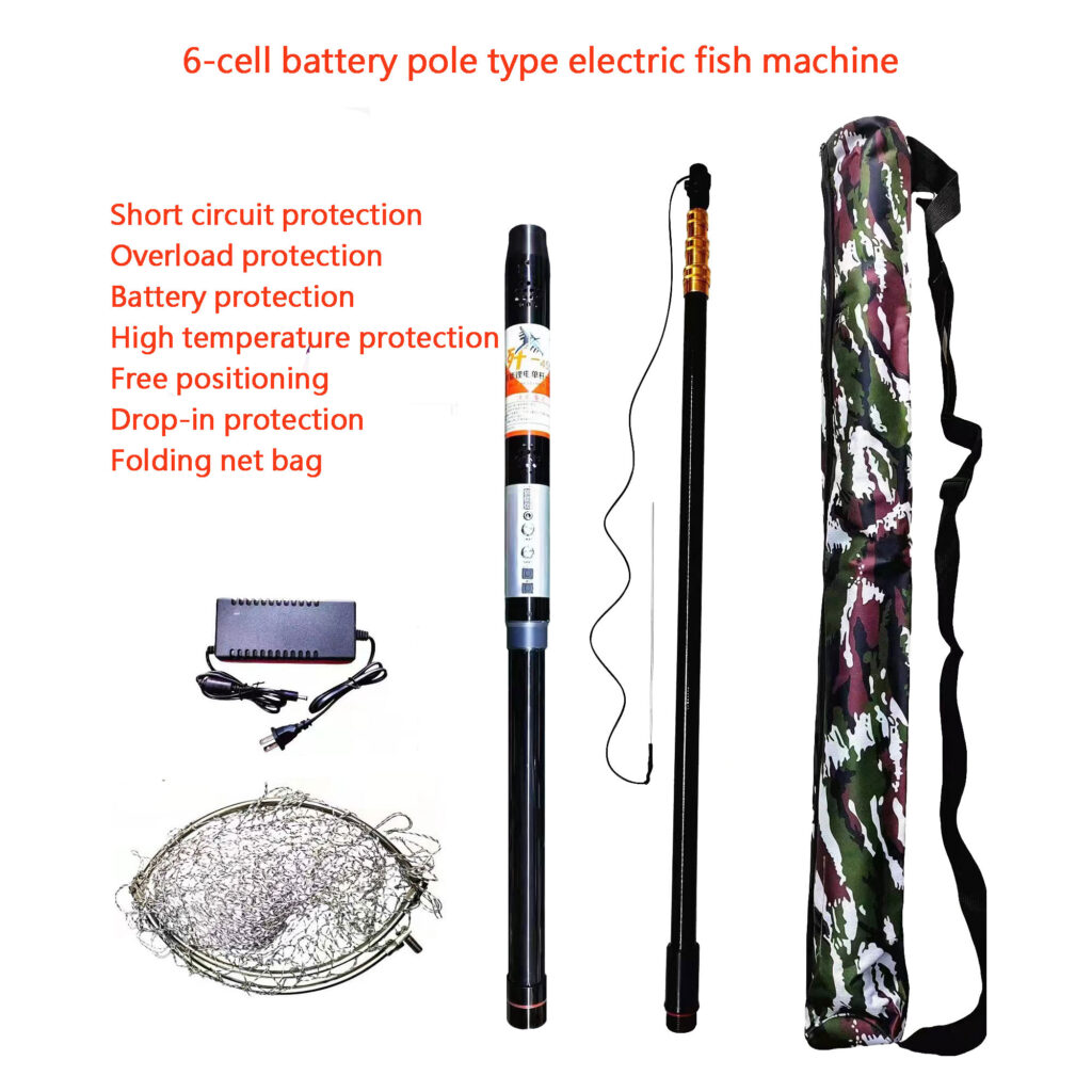 Pole type electric fish machine